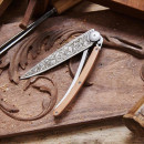 Нож складной c тату DEEJO 37G Juniper wood / Art nouveau (1CB000014)