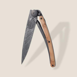 Ніж складаний з татую DEEJO 37G Juniper wood / Eagle (1GB000108)