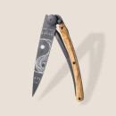 Нож складной c тату DEEJO 37G Olive wood / Yin & Yang (1GB000149)