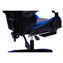 Кресло геймерское DIEGO с подставкою для ног черно-синее