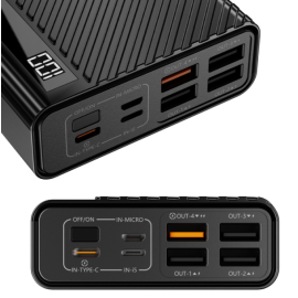 Повербанк Lynxer 30000mAh Black (Польша)