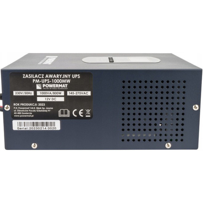 ИБП Powermat 1000ВА 800Вт чистая синусоида (Польша)