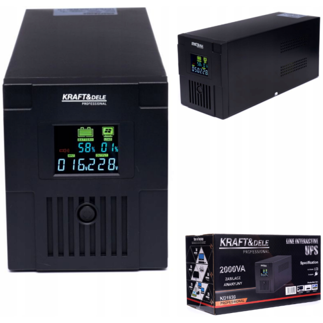 ДБЖ Kraft&Dele 2000ВА 1200ВТ (Польща)