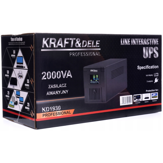 ДБЖ Kraft&Dele 2000ВА 1200ВТ (Польща)
