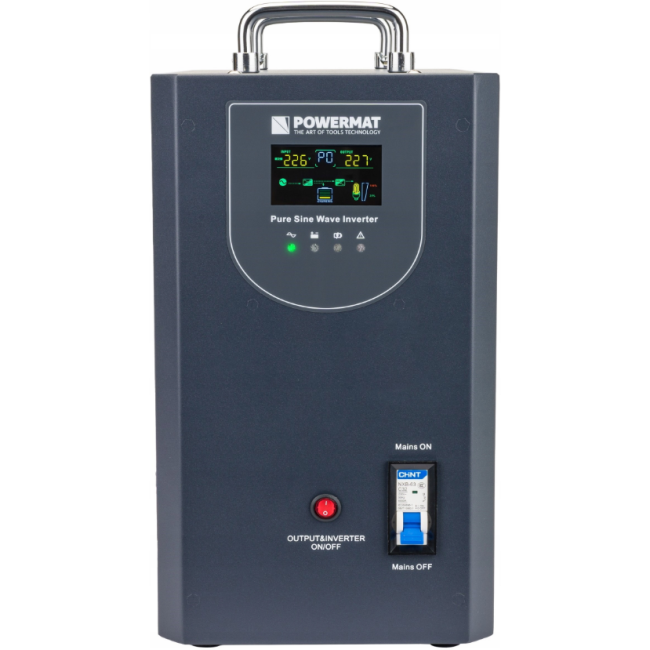 ИБП Powermat 3000ВА 2400Вт чистая синусоида + аккумулятор GEL 100Ah (Польша)