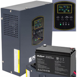 ДБЖ Powermat 800ВА 500Вт чиста синусоїда + акумулятор GEL 100Ah (Польща)