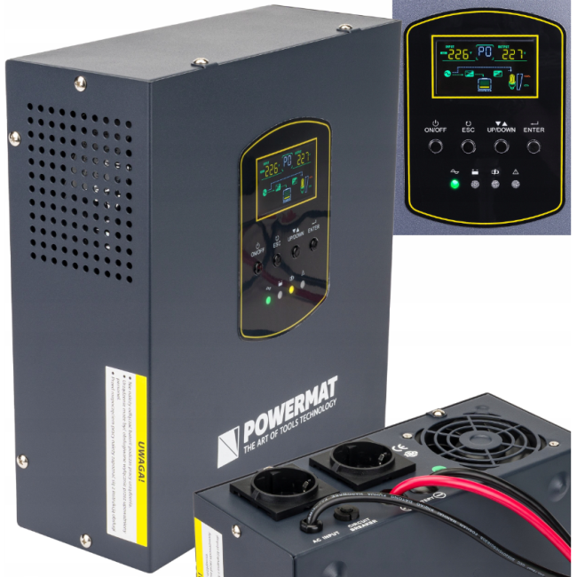 ИБП Powermat 800ВА 500Вт чистая синусоида + аккумулятор GEL 100Ah (Польша)