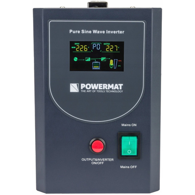 ИБП Powermat 800ВА 600Вт чистая синусоида + аккумулятор GEL 100Ah (Польша)
