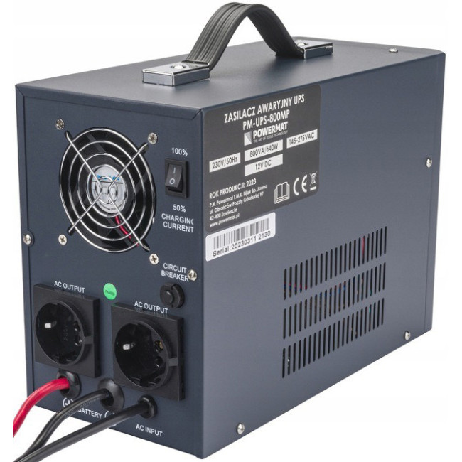 ИБП Powermat 800ВА 600Вт чистая синусоида + аккумулятор GEL 100Ah (Польша)