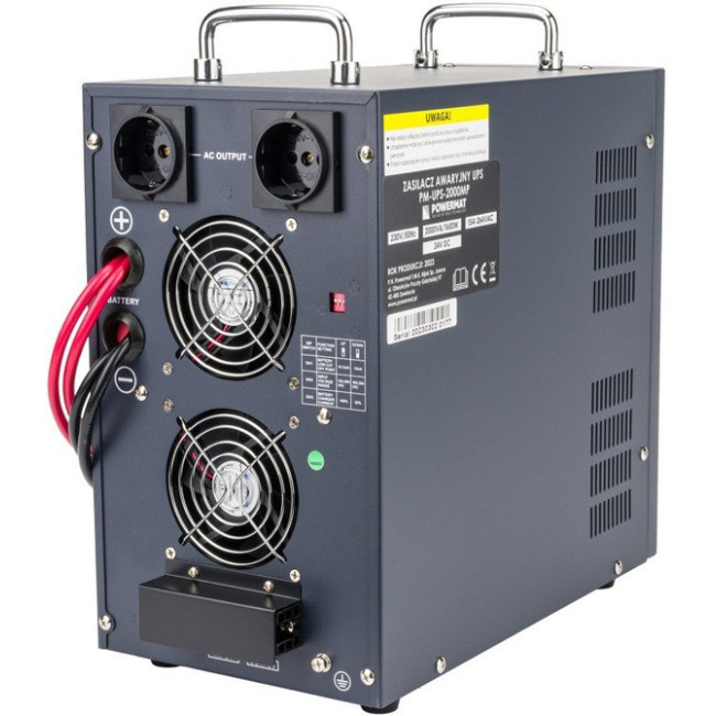 ДБЖ Powermat 2000ВА 1600Вт чиста синусоїда + акумулятор GEL 100Ah (Польща)