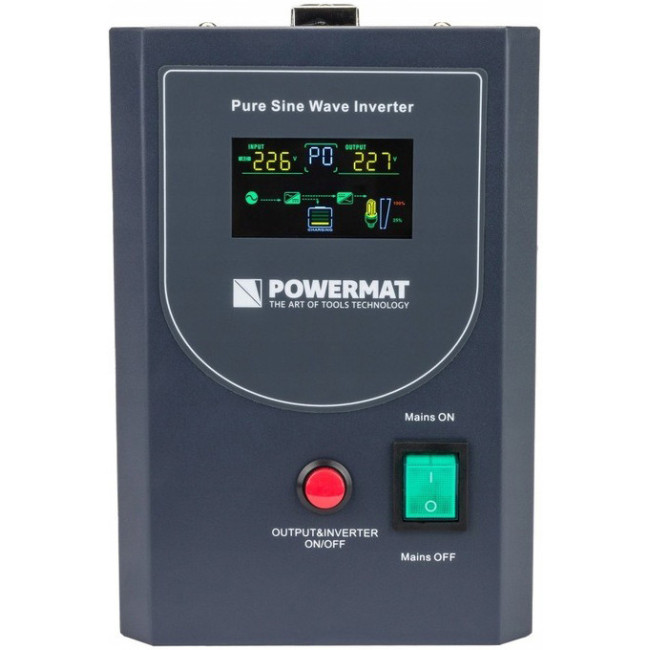 ИБП Powermat 1500ВА 1200Вт чистая синусоида + аккумулятор GEL 100Ah (Польша)
