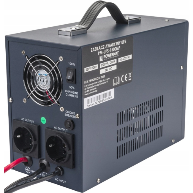 ИБП Powermat 1500ВА 1200Вт чистая синусоида + аккумулятор GEL 100Ah (Польша)