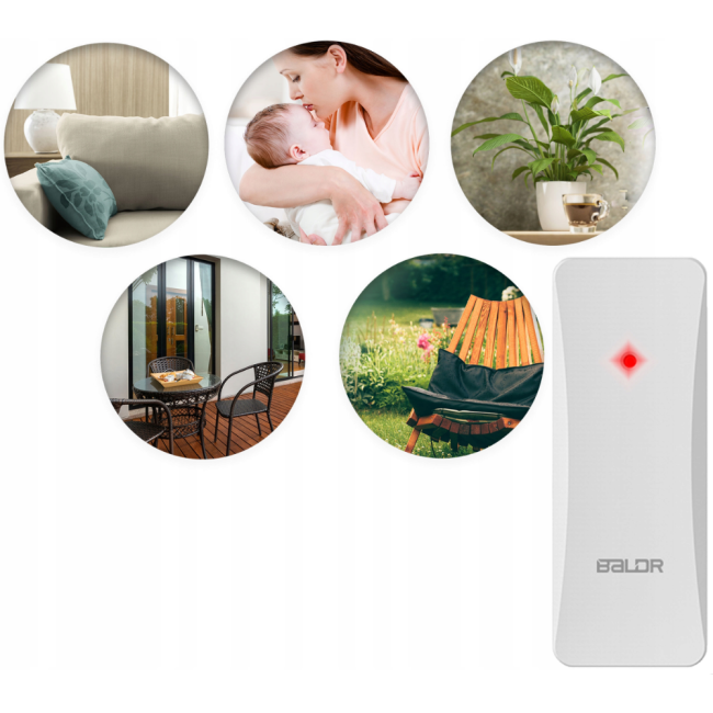 Метеостанция беспроводная Baldr BD-907 БЕЛАЯ (Польша)