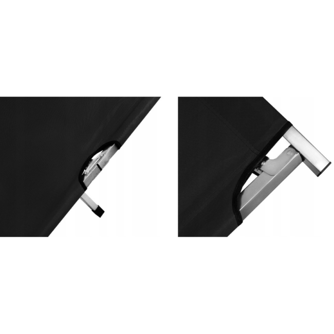 Польова кровать Trizand чорна (Польща)