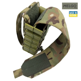 Подсумок під 2 магазина жорсткий Cordura IRR 500D Мультикам корпус + клапан