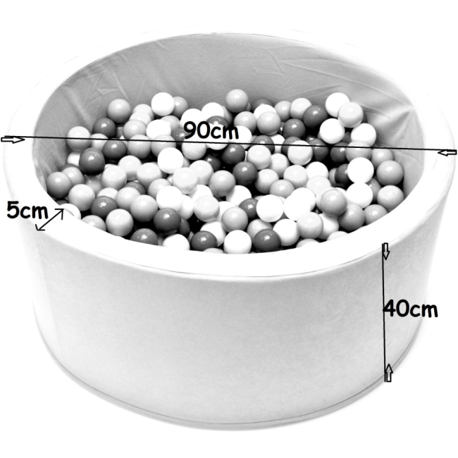 Сухой бассейн с шариками 400шт Welox фиолетовый (Польша)