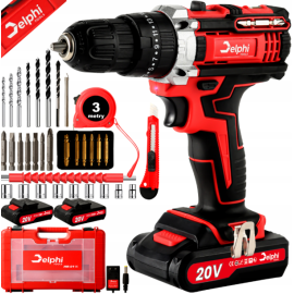 Акумуляторний шурупокрут Delphi 20V HR-01 + 2 акумулятора (Польща)