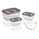 Набір скляних вакуумних контейнерів Caso VacuBoxx Eco-Set 1177 (3шт)