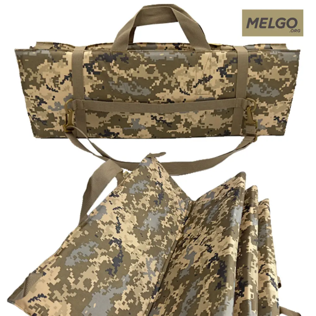 Каремат 67*187 см з ущільнювачем Пінополіетилен 10 мм полікордура Піксель MELGO