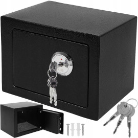 Меблевий сейф із ключем Malatec S8800 чорний