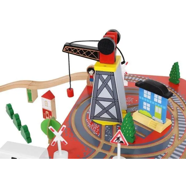 Залізна дорога дерев'яна KRUZZEL 9363