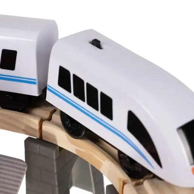 Железная дорога деревянная KRUZZEL 22754