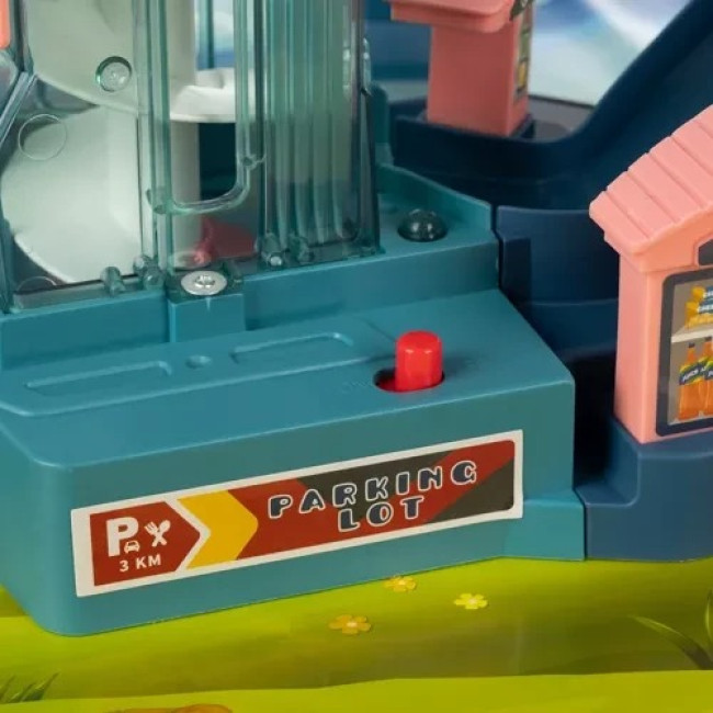 Гоночна трек-гірка з машинками траса з перешкодами Lion + 4 машинки Iso Trade 23130/n