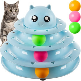 Іграшка для кішок інтерактивна вежа з кульками Purlov 21837 Польща