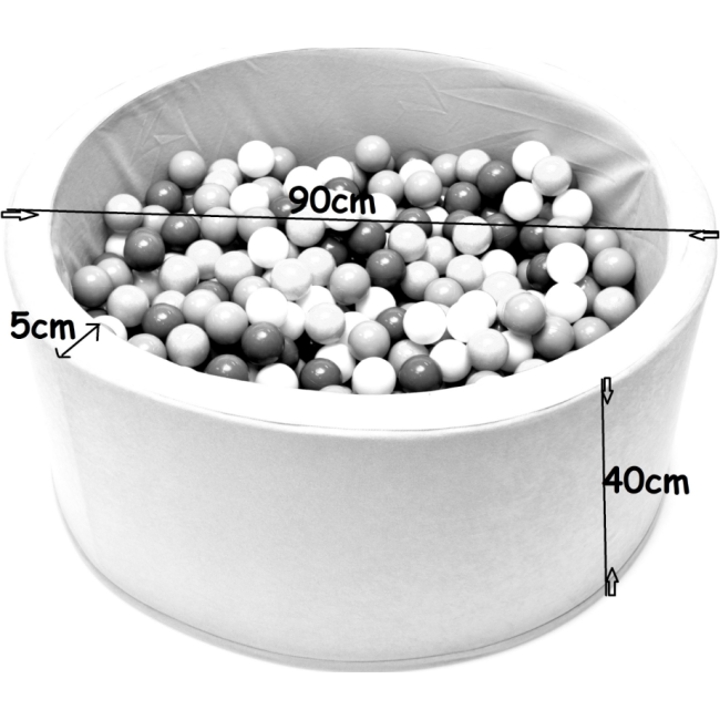 Сухой бассейн с шариками 400шт Welox Fun 90x90см (Польша)