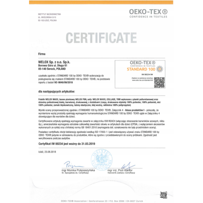 Сухой бассейн с шариками 400шт Welox Fun 90x90см (Польша)