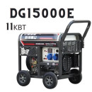 Генератор дизельний 11 кВт Hi-earns DG15000E однофазний чотиритактний з електростартером