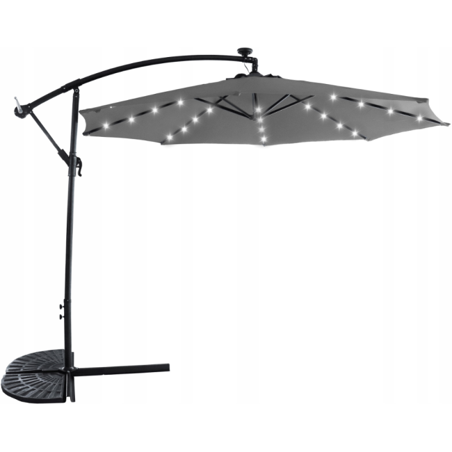 Зонт садовый Carruzzo с LED подсветкой 3м (Польша)