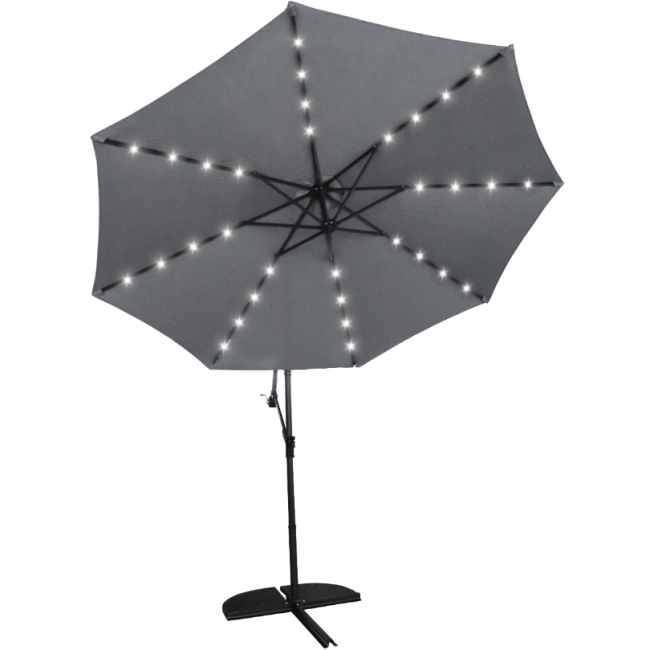 Зонт садовый Carruzzo с LED подсветкой 3м (Польша)