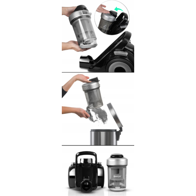 Пилосос безмішковий 12в1 MalTec TURBO CYCLONE (Польща)