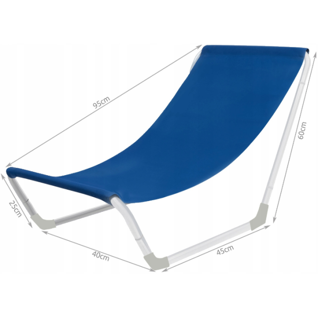 Раскладной шезлонг Malatec (Польша)