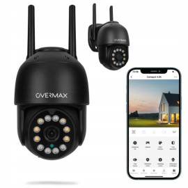 Вулична поворотна IP-камера Overmax Camspot 4.95 WiFi 2.5K Антрацит