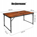 Стіл туристичний складаний зі стільцями Heckermann 120?60 (Польща)