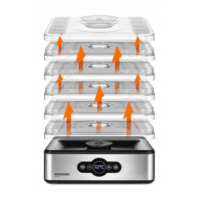 Сушарка для овочів, фруктів та грибів, дегідрататор Mozano 400Вт