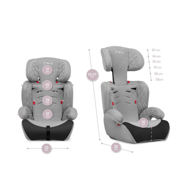 Автокрісло Momi Axo 9-36 кг Grey