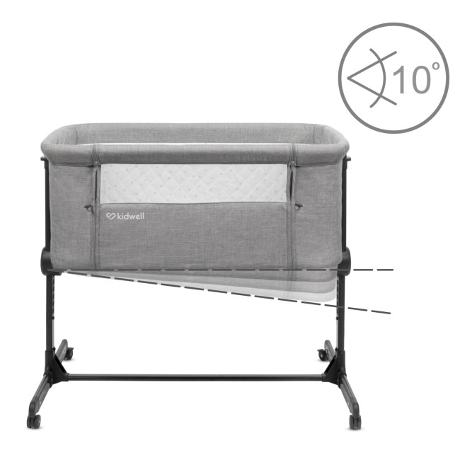 Приставная кроватка Kidwell Snuzzy Light Grey