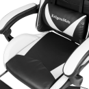 Крісло геймерське Kruger&Matz GX-150 з підставкою для ніг Black/White