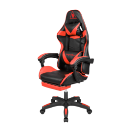 Кресло геймерское Kruger&Matz GX-150 с подставкой для ног Red/Black