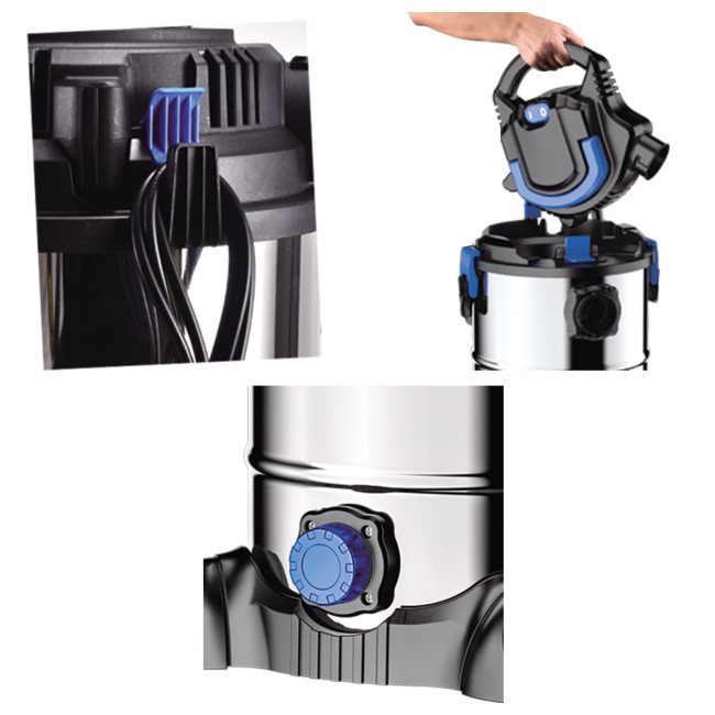 Промышленный пылесос DMS NTBS-30 Red 2000W 30л+ воздуходувка