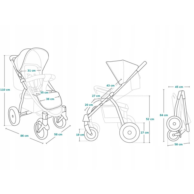 Прогулочная коляска Lionelo ANNET Plus LOVIN