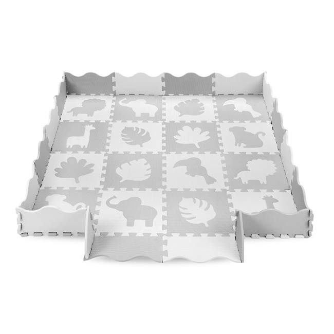 Детский коврик-пазл MoMi ZAWI Grey