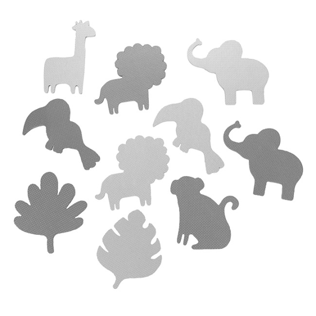 Детский коврик-пазл MoMi ZAWI Grey