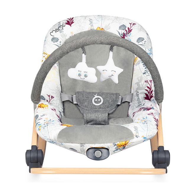 Шезлонг-качалка MoMi LUMIWOOD Flowers