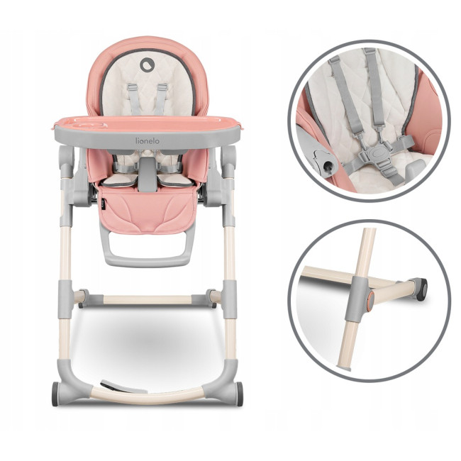 Стульчик для кормления Lionelo Cora BUBBLEGUM
