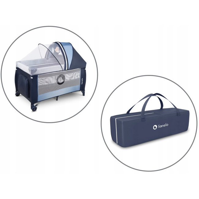 Ліжечко-манеж Lionelo SVEN BLUE NAVY