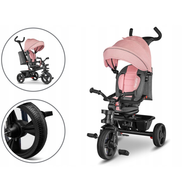 Велосипед трехколесный Lionelo Haari Bubblegum